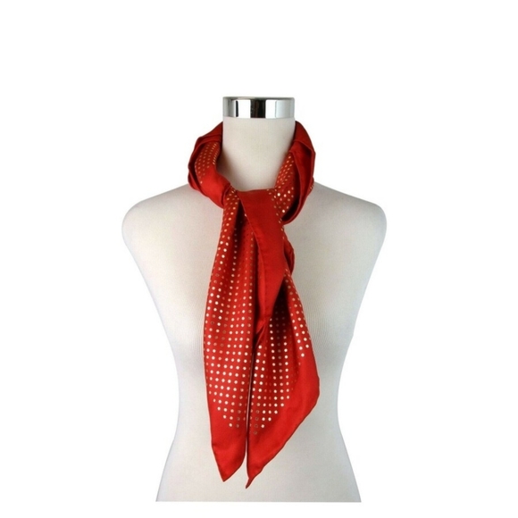 NWT Gucci Star Foulard Silk Twill Scarf Red Gold Gucci x Sega Collection 2018 - Picture 1 of 15